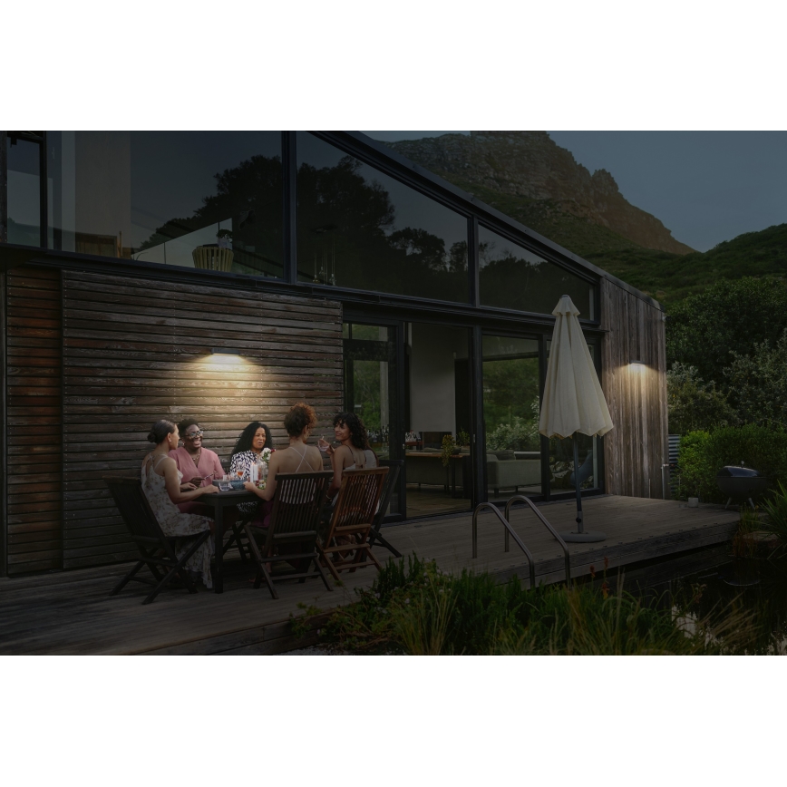 Osram - LED solarna zidna svjetiljka s senzorom ENDURA STYLE LED/12,4W/4,2V 2000 mAh IP54 antracit