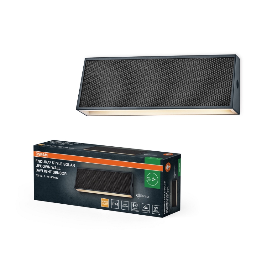 Osram - LED prigušivo solarno zidno svjetlo ENDURA STYLE LED/7,1W/4,2V 2000 mAh IP44 antracit