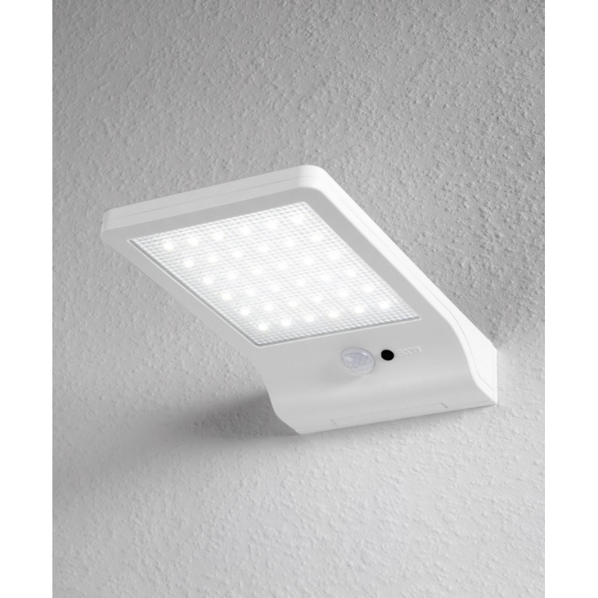 Osram - LED solarna zidna svjetiljka s senzorom DOORLED LED/3W/3,3V 2000 mAh IP44 bijela