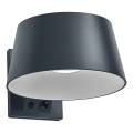 Osram - LED solarna zidna svjetiljka sa senzorom ENDURA STYLE LED/10,1W/4,2V 2000 mAh IP54 antracit
