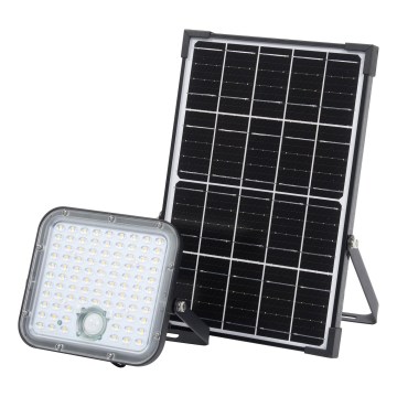 Osram - LED solarni reflektor s mogućnošću prigušivanja i senzorom ENDURA LED/30W/6,4V 4000K IP65 crne boje + daljinski upravljač