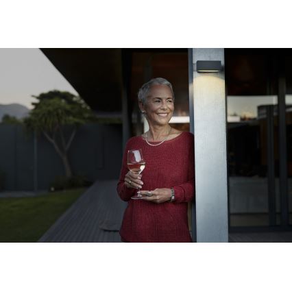 Osram - LED solarno zidno svjetlo s mogućnošću prigušivanja i senzorom ENDURA STYLE LED/10,7W/4,2V 2000 mAh IP65 antracit