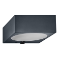 Osram - LED solarno zidno svjetlo s mogućnošću prigušivanja i senzorom ENDURA STYLE LED/10,7W/4,2V 2000 mAh IP65 antracit