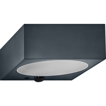 Osram - LED solarno zidno svjetlo s mogućnošću prigušivanja i senzorom ENDURA STYLE LED/10,7W/4,2V 2000 mAh IP65 antracit