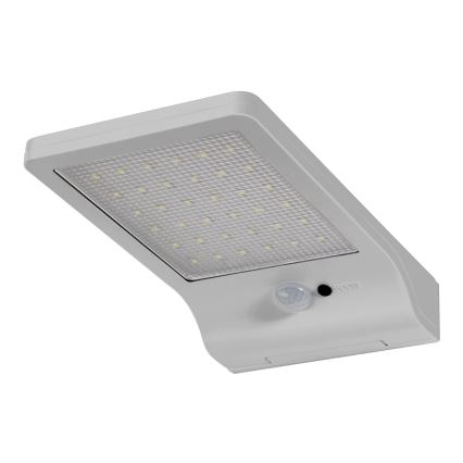 Osram - LED solarna zidna svjetiljka sa senzorom DOORLED LED/3W/3,3V 2000 mAh IP44 srebrna