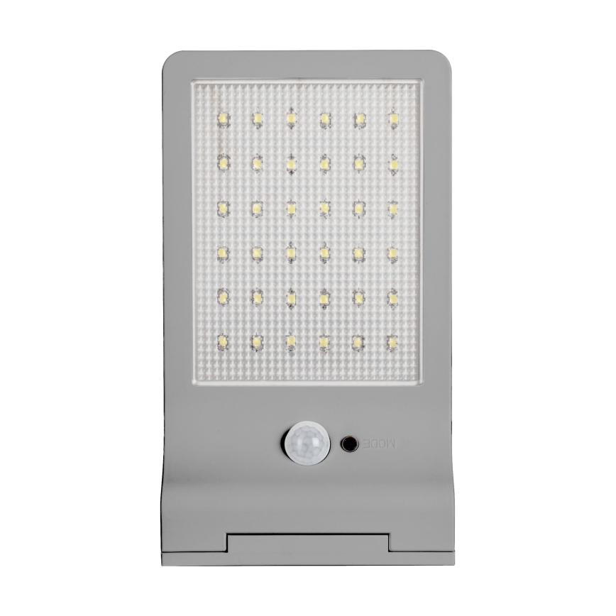 Osram - LED solarna zidna svjetiljka sa senzorom DOORLED LED/3W/3,3V 2000 mAh IP44 srebrna