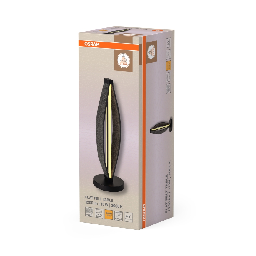 Osram - LED stolna lampa DECOR FLAT LED/13W/230V siva