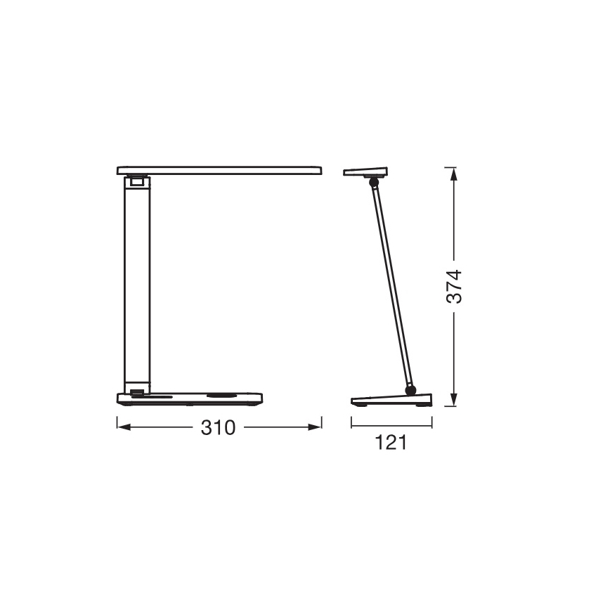 Osram - LED stolna lampa s prigušivanjem OFFICE LINE LED/17W/230V 3000/4000/6500K crna