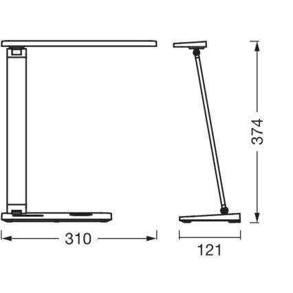 Osram - LED stolna lampa s prigušivanjem OFFICE LINE LED/7W/230V 3000/4000/6500K crna