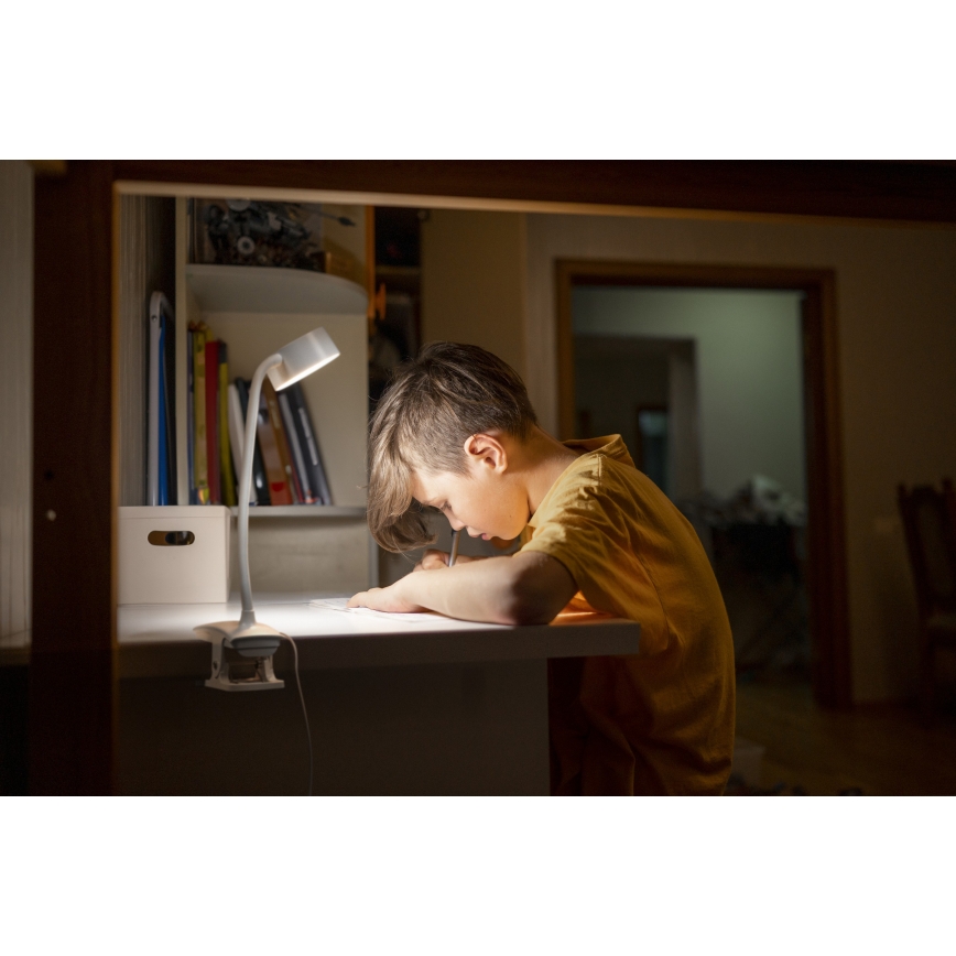 Osram - Prigušiva LED stolna svjetiljka sa stezaljkom OFFICE LINE LED/4,8W/230V 3000/4000/6500K bijela