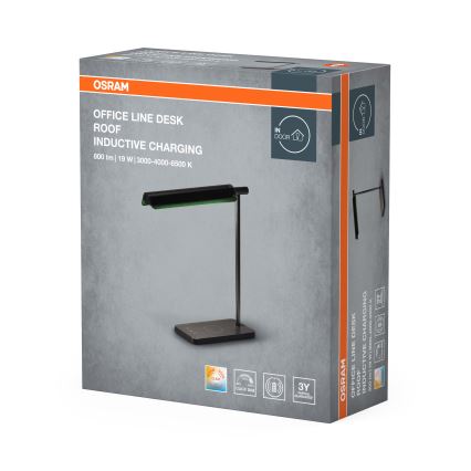 Osram - LED prigušiva stolna lampa OFFICE LINE LED/19W/230V 3000/4000/6500K crna