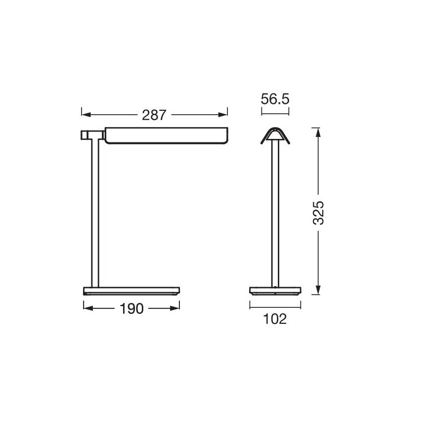 Osram - LED prigušiva stolna lampa OFFICE LINE LED/19W/230V 3000/4000/6500K crna
