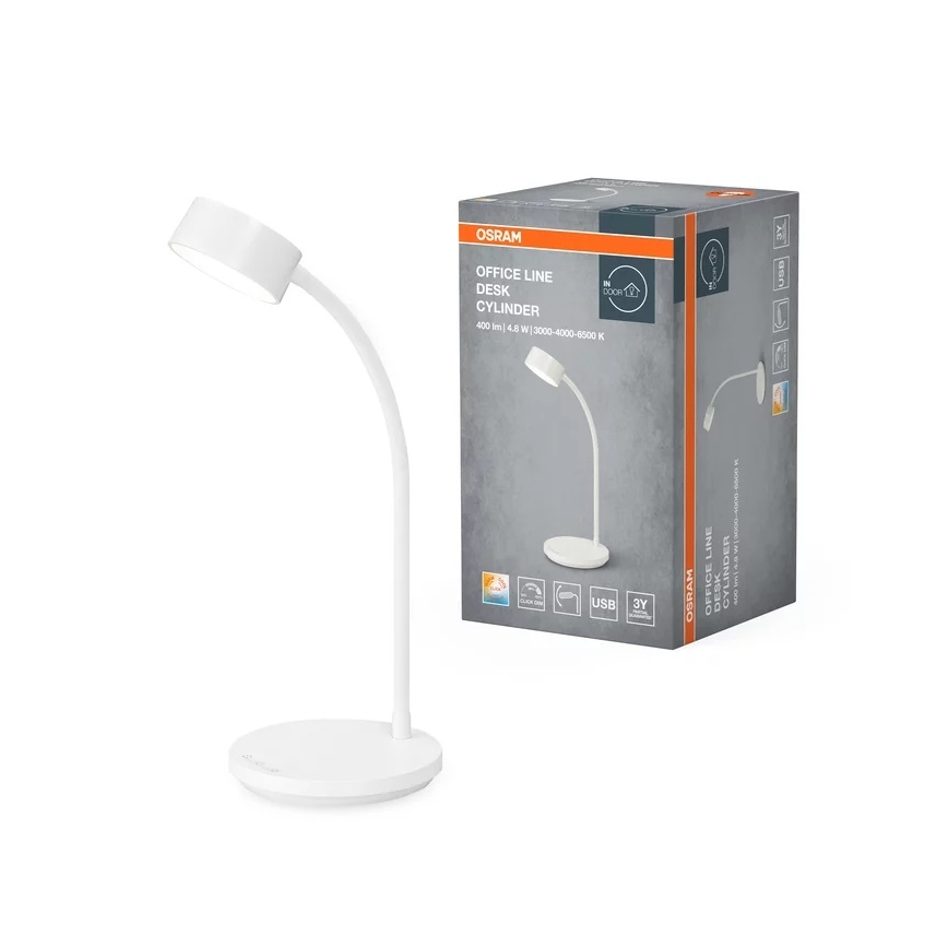 Osram - LED prigušljiva stolna svjetiljka OFFICE LINE LED/4,8W/230V 3000/4000/6500K bijela
