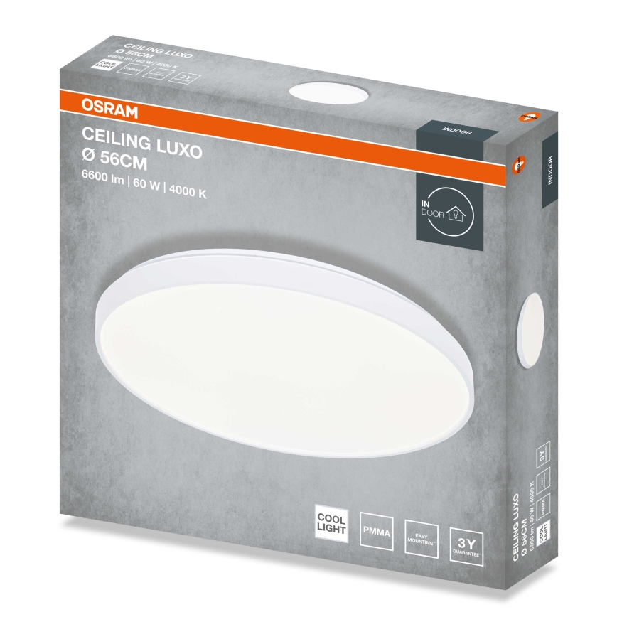 Osram - LED stropna svjetiljka CEILING LUXO LED/60W/230V Ø 56 cm bijela