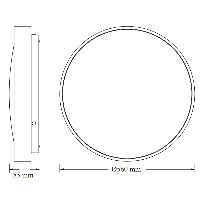 Osram - LED stropna svjetiljka CEILING LUXO LED/60W/230V Ø 56 cm zlatna