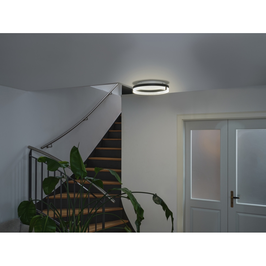 Osram - LED stropna svjetiljka DECOR CIRCLE LED/25W/230V 3000/4000/6500K Ø 40 cm crna/bijela