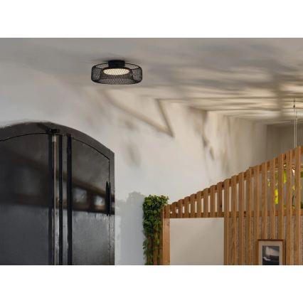 Osram - LED stropna svjetiljka DECOR MESH LED/18,5W/230V Ø 30 cm crna