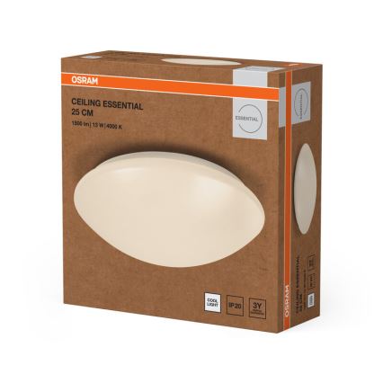 Osram - LED stropna svjetiljka ESSENTIAL LED/13W/230V 4000K promjer 25 cm