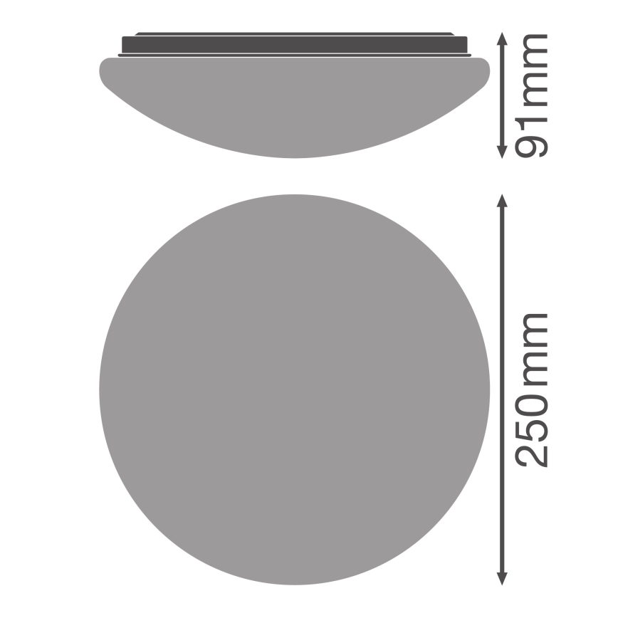 Osram - LED stropna svjetiljka ESSENTIAL LED/13W/230V Ø 25 cm bijela