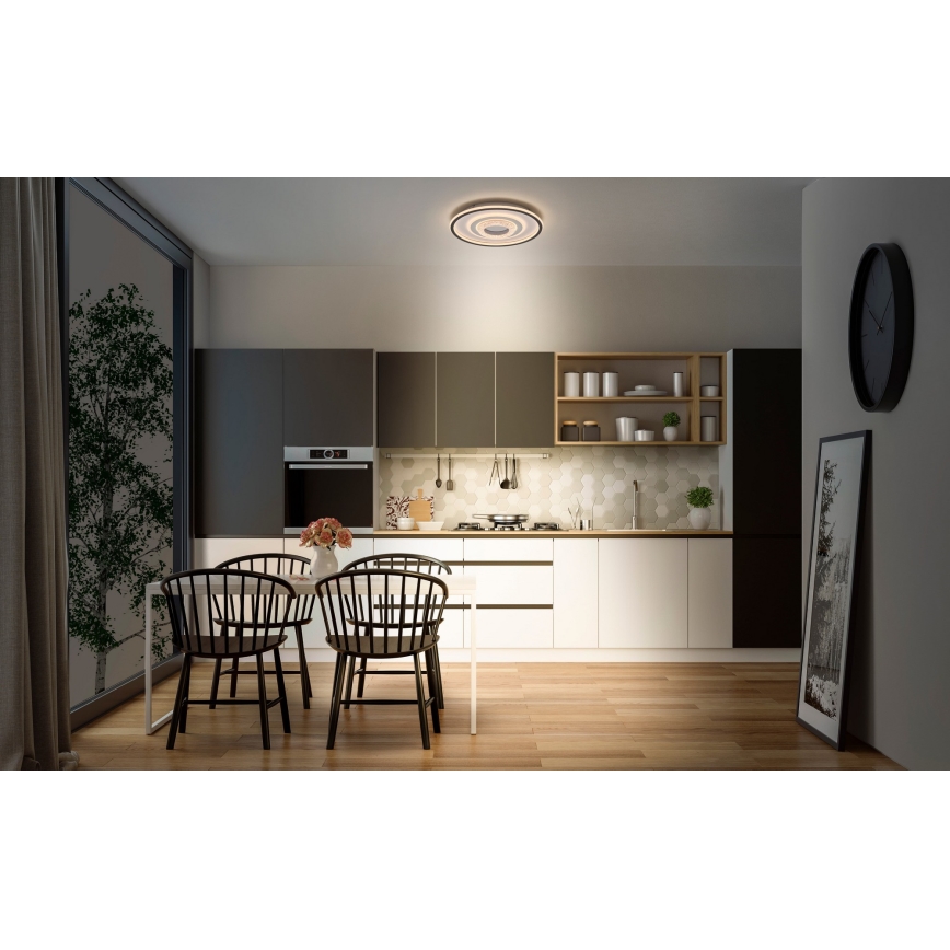 Osram - LED stropno svjetlo ORBIS CRISTALLY LED/50W/230V 2700/4000/6000K Ø 43 cm bijela/crna