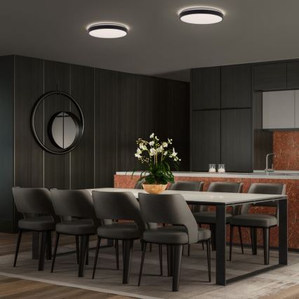 Osram - LED stropna svjetiljka ORBIS LONDON LED/16W/230V, Ø 28 cm, crna