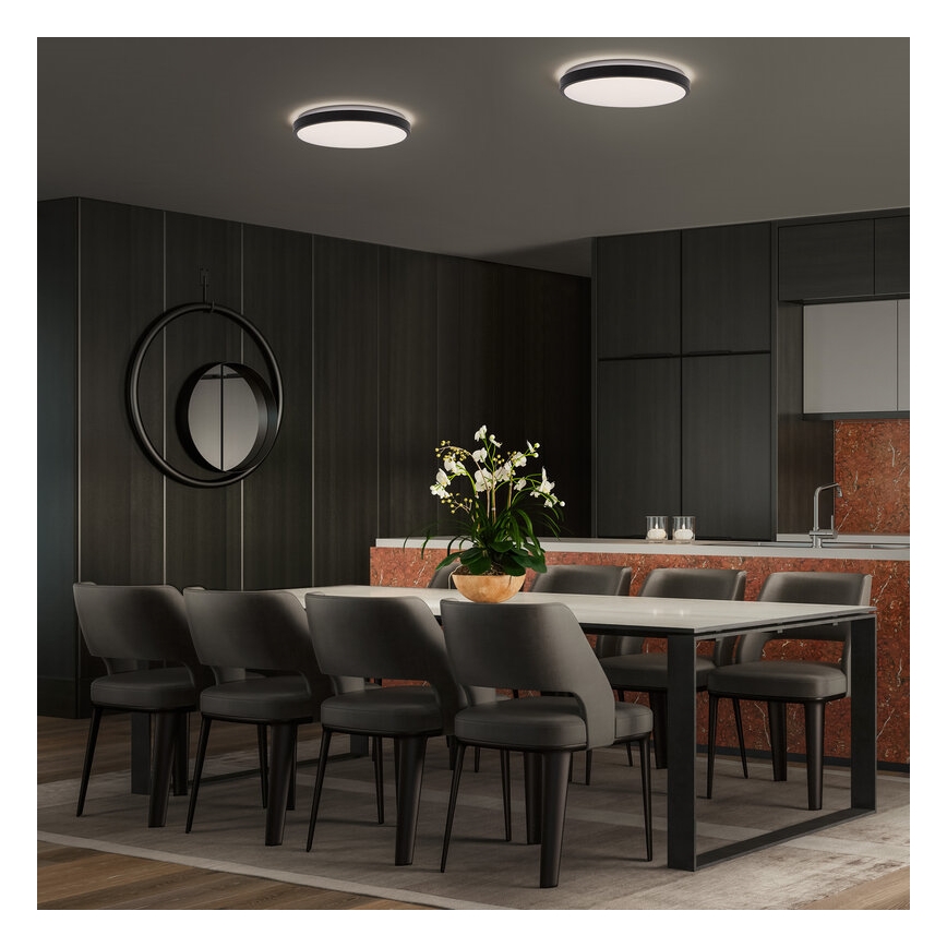 Osram - LED stropna svjetiljka ORBIS LONDON LED/16W/230V, Ø 28 cm, crna