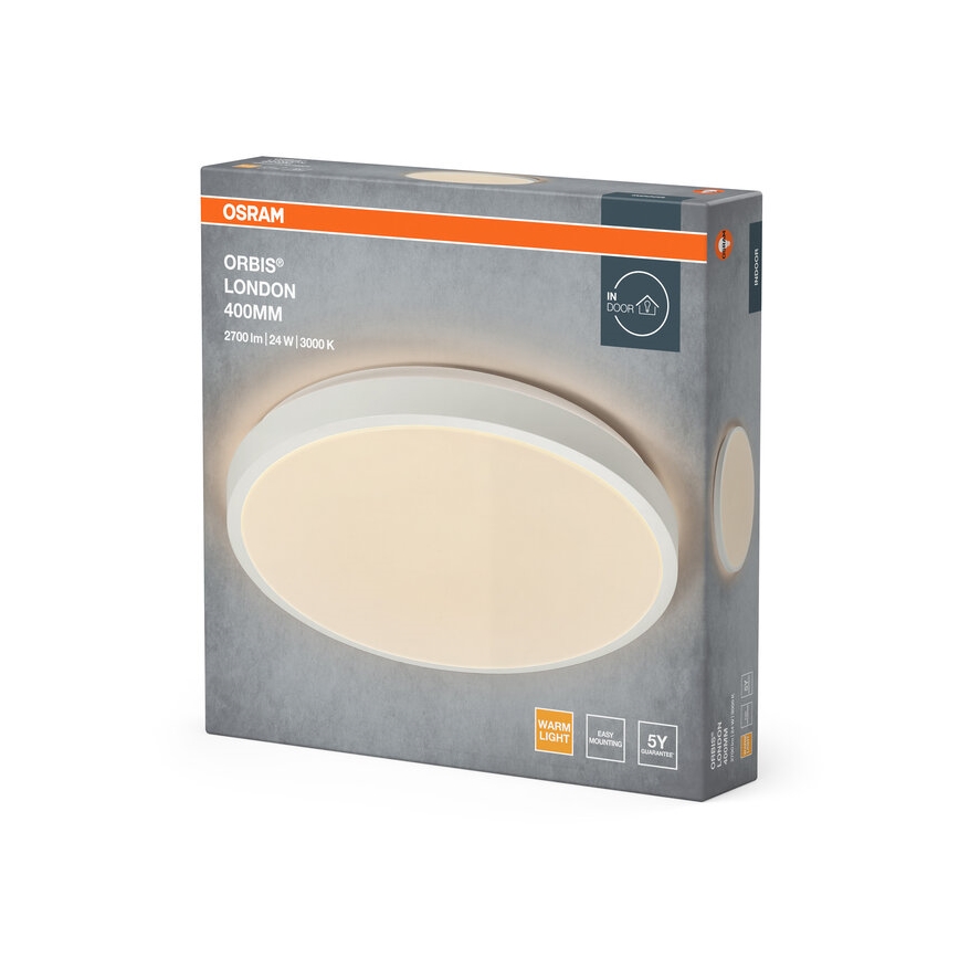 Osram - LED stropna svjetiljka ORBIS LONDON LED/24W/230V, promjer 39,5 cm, bijela