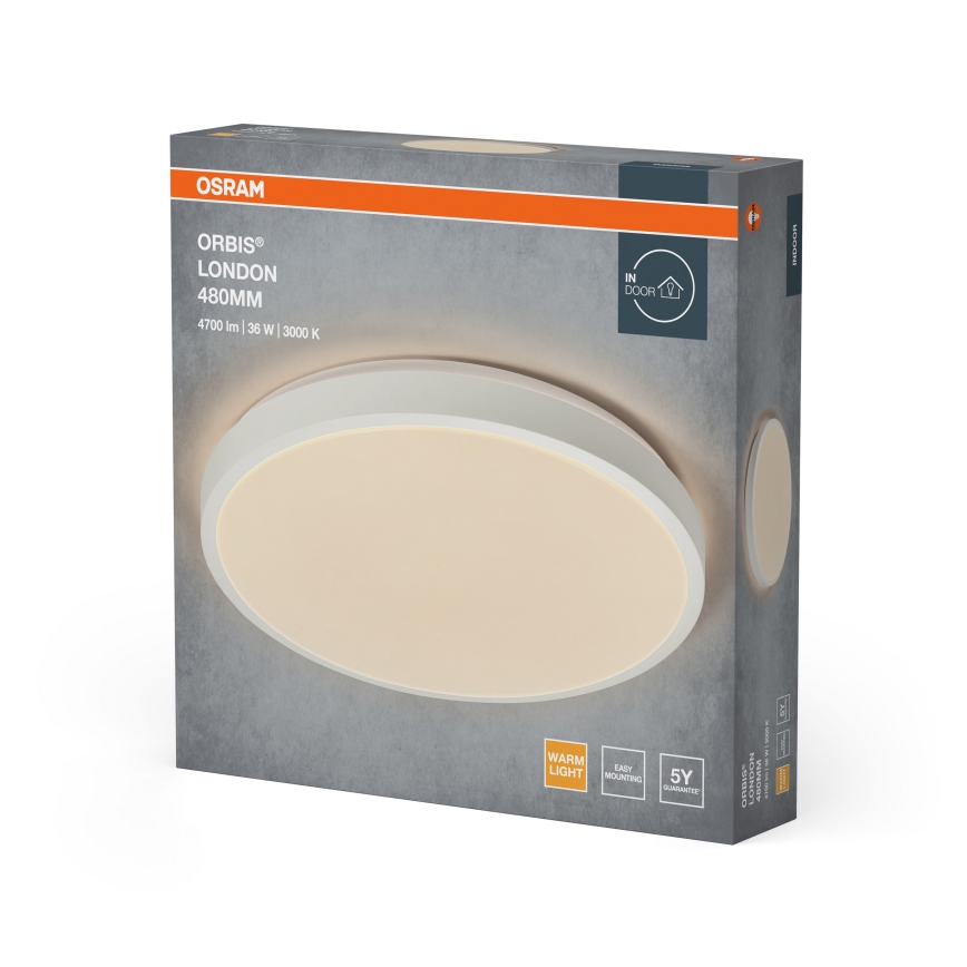 Osram - LED stropna svjetiljka ORBIS LONDON LED/36W/230V Ø 48 cm bijela