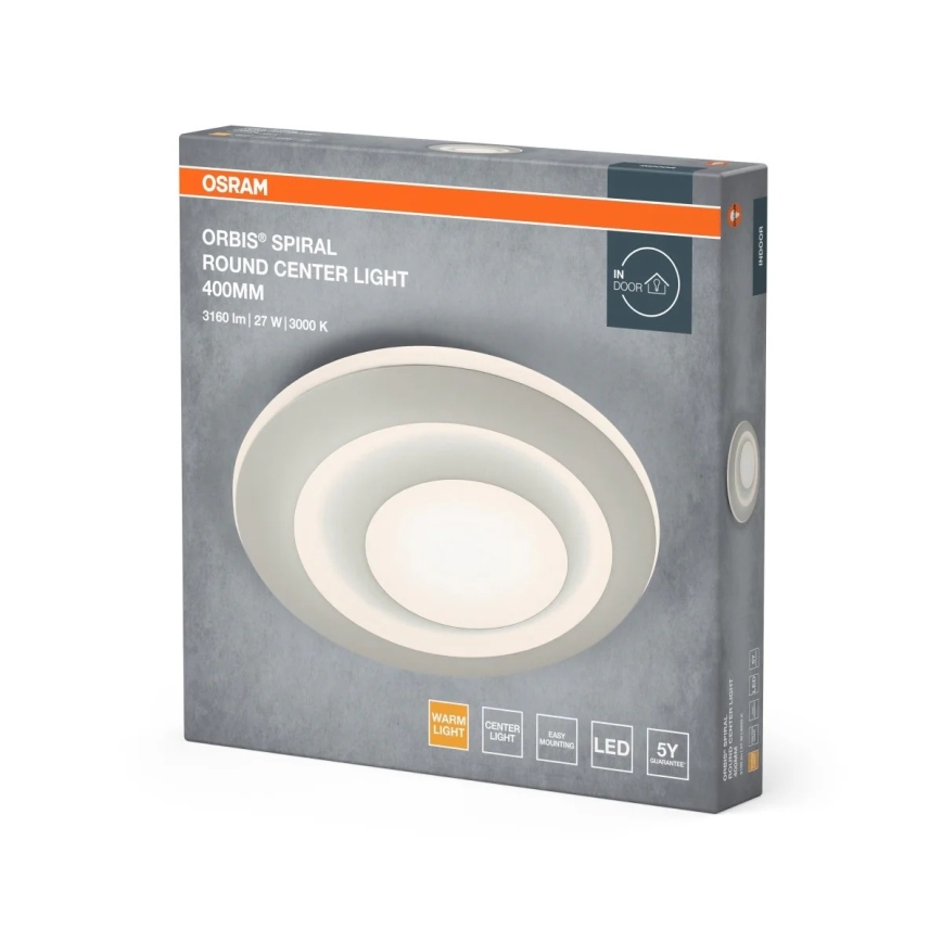 Osram - LED stropna svjetiljka ORBIS SPIRAL LED/27W/230V Ø 40 cm bijela