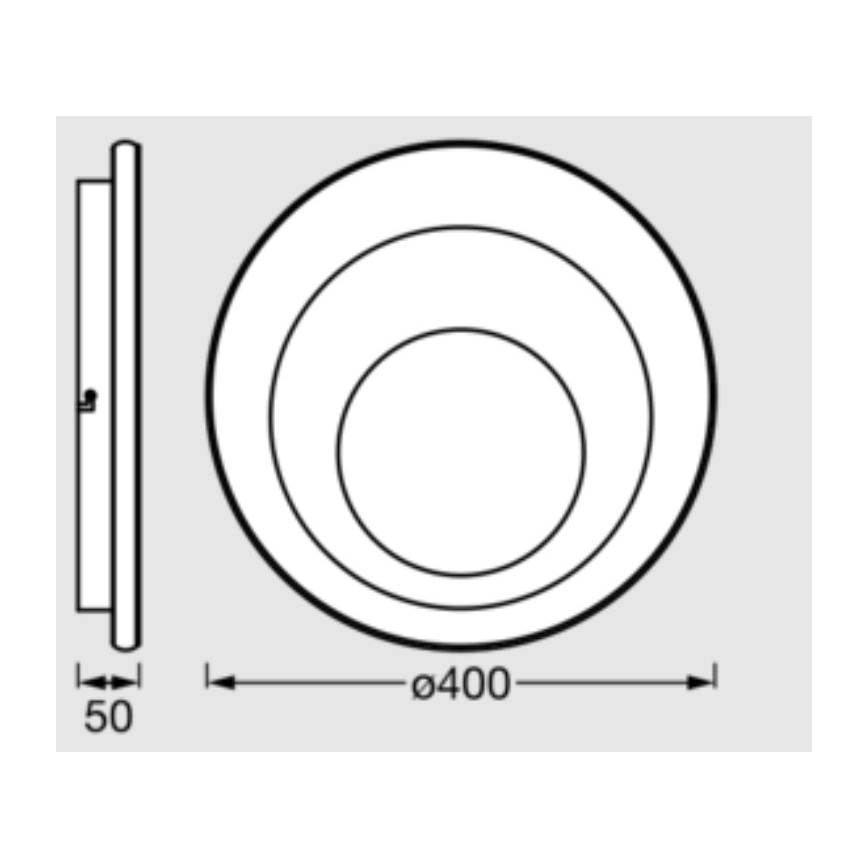 Osram - LED stropna svjetiljka ORBIS SPIRAL LED/27W/230V Ø 40 cm bijela