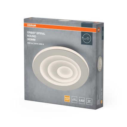 Osram - LED stropna svjetiljka ORBIS SPIRAL LED/38W/230V pr. 36,5 cm bijela