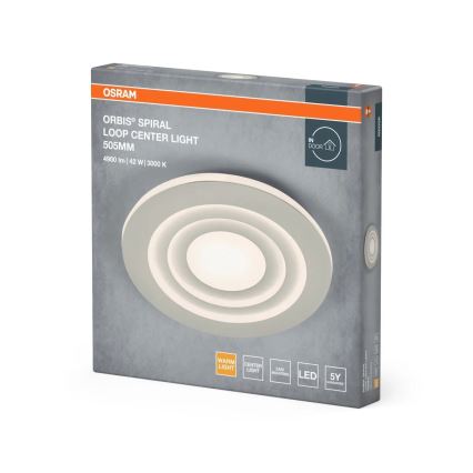 Osram - LED stropna svjetiljka ORBIS SPIRAL LED/42W/230V Ø 50,5 cm bijela