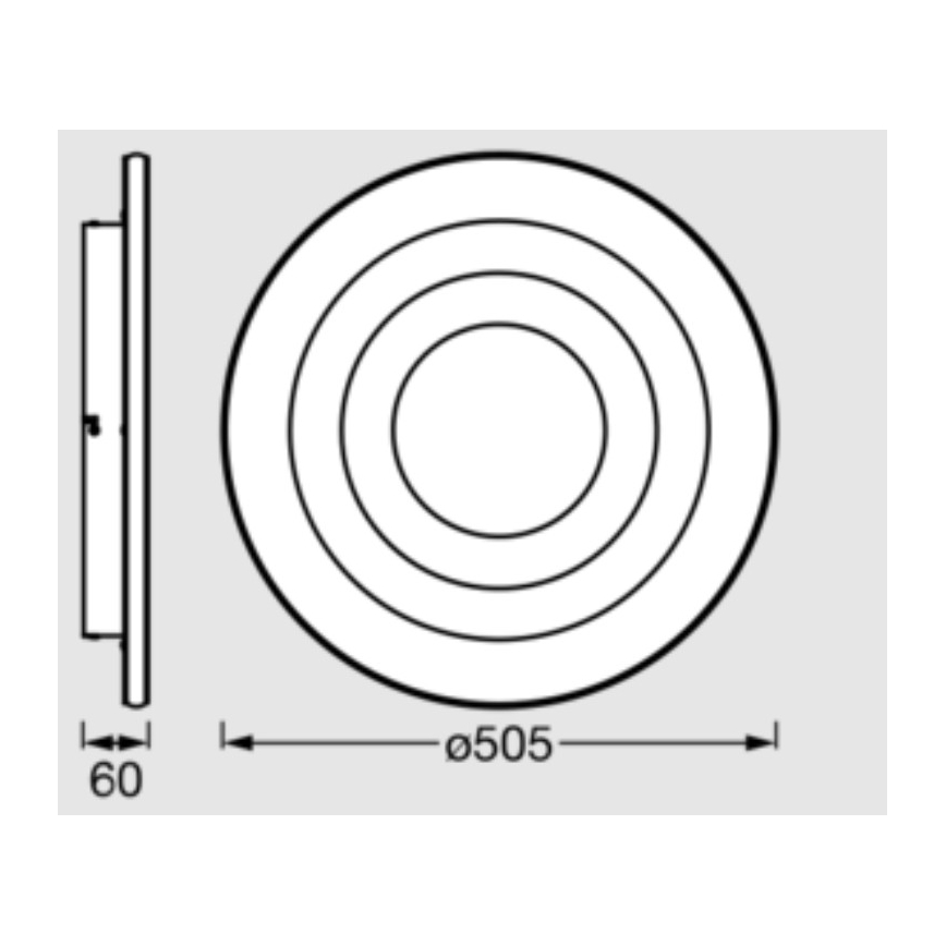 Osram - LED stropna svjetiljka ORBIS SPIRAL LED/42W/230V Ø 50,5 cm bijela