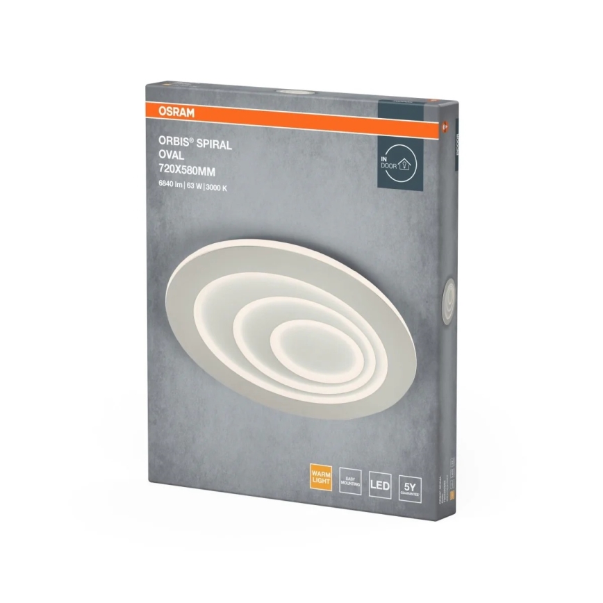 Osram - LED stropna svjetiljka ORBIS SPIRAL LED/63W/230V bijela
