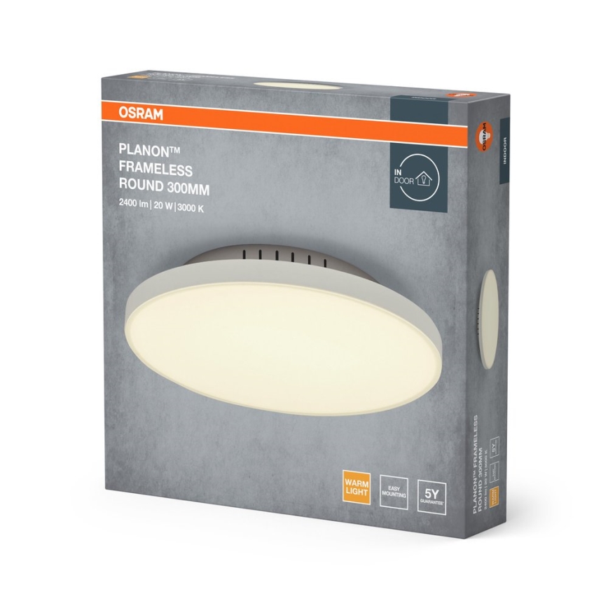 Osram - LED stropna svjetiljka PLANON LED/20W/230V 3000K Ø 30 cm bijela
