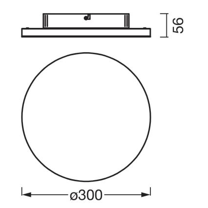 Osram - LED stropna svjetiljka PLANON LED/20W/230V 3000K Ø 30 cm bijela