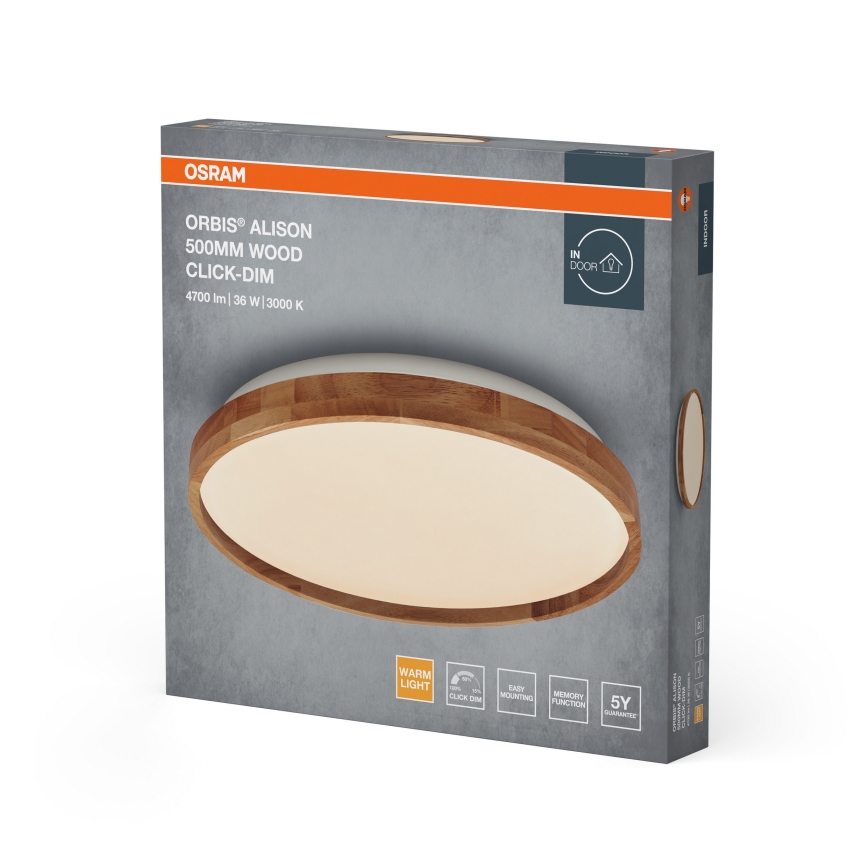 Osram - LED stropna svjetiljka ORBIS ALISON s mogućnošću prigušivanja LED/36W/230V Ø 50 cm bež
