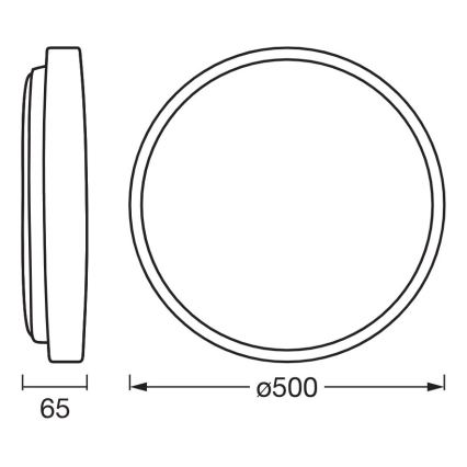 Osram - LED stropna svjetiljka ORBIS ALISON s mogućnošću prigušivanja LED/36W/230V Ø 50 cm bež