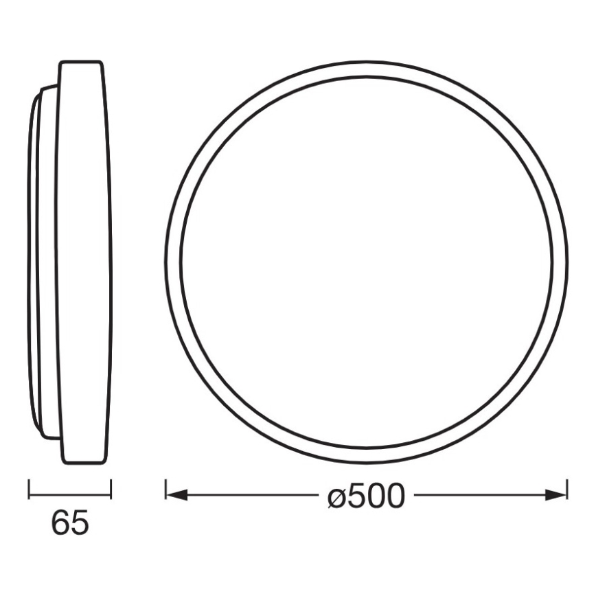 Osram - LED stropna svjetiljka ORBIS ALISON s mogućnošću prigušivanja LED/36W/230V Ø 50 cm bež