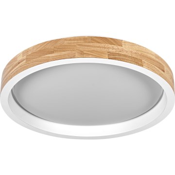 Osram - LED stropna svjetiljka s mogućnošću prigušivanja MARIANO LED/24W/230V Ø 41 cm hrast/bijela