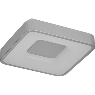 Osram - LED stropna svjetiljka s mogućnošću prigušivanja ORBIS PIANA LED/16W/230V 29x29 cm srebrna