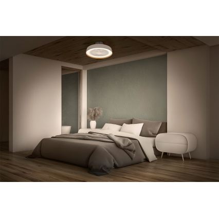 Osram - LED prigušivo stropno svjetlo s ventilatorom CEILING FAN LED/49W/230V 2700-6500K bijelo/zlatno + daljinski upravljač
