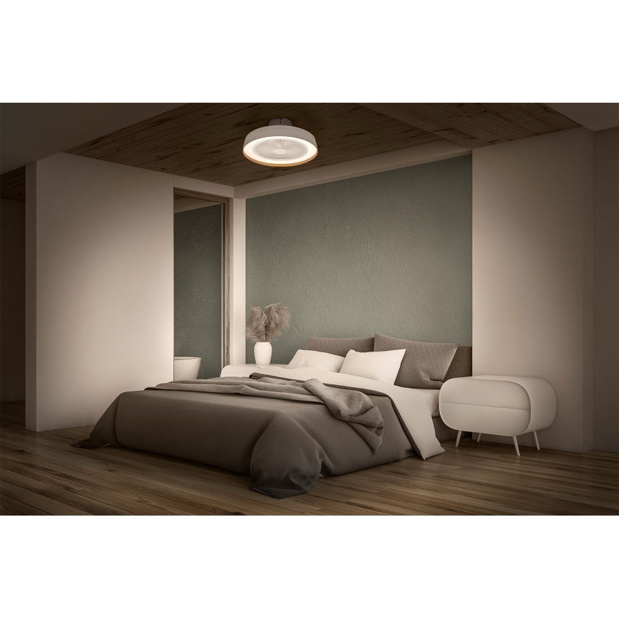 Osram - LED prigušivo stropno svjetlo s ventilatorom CEILING FAN LED/49W/230V 2700-6500K bijelo/zlatno + daljinski upravljač