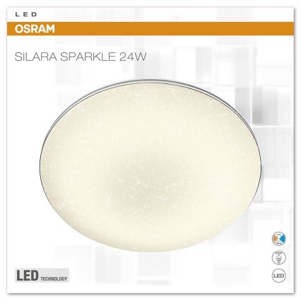 Osram - LED stropna svjetiljka za prigušivanje SILARA SPARKLE LED/24W/230V 2800K-6000K
