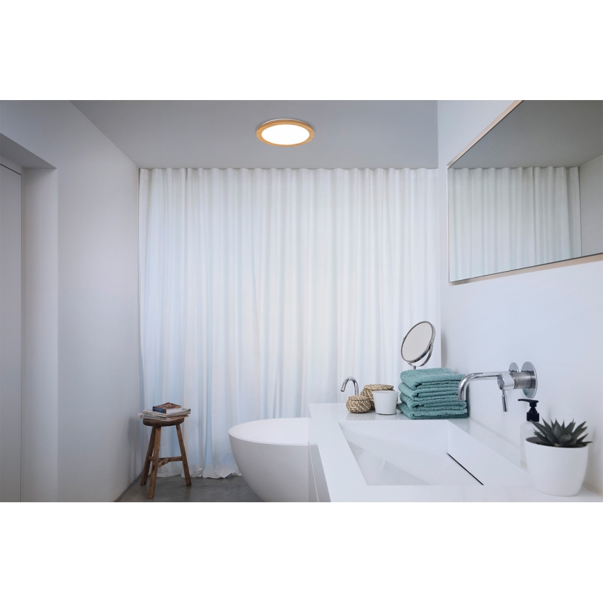 Osram - LED stropno svjetlo za kupaonicu ORBIS DISC LED/22W/230V 3000/4000K Ø 30 cm IP44 smeđa