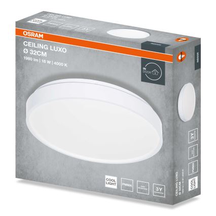 Osram - LED stropno svjetlo CEILING LUXO LED/18W/230V Ø 32 cm bijelo