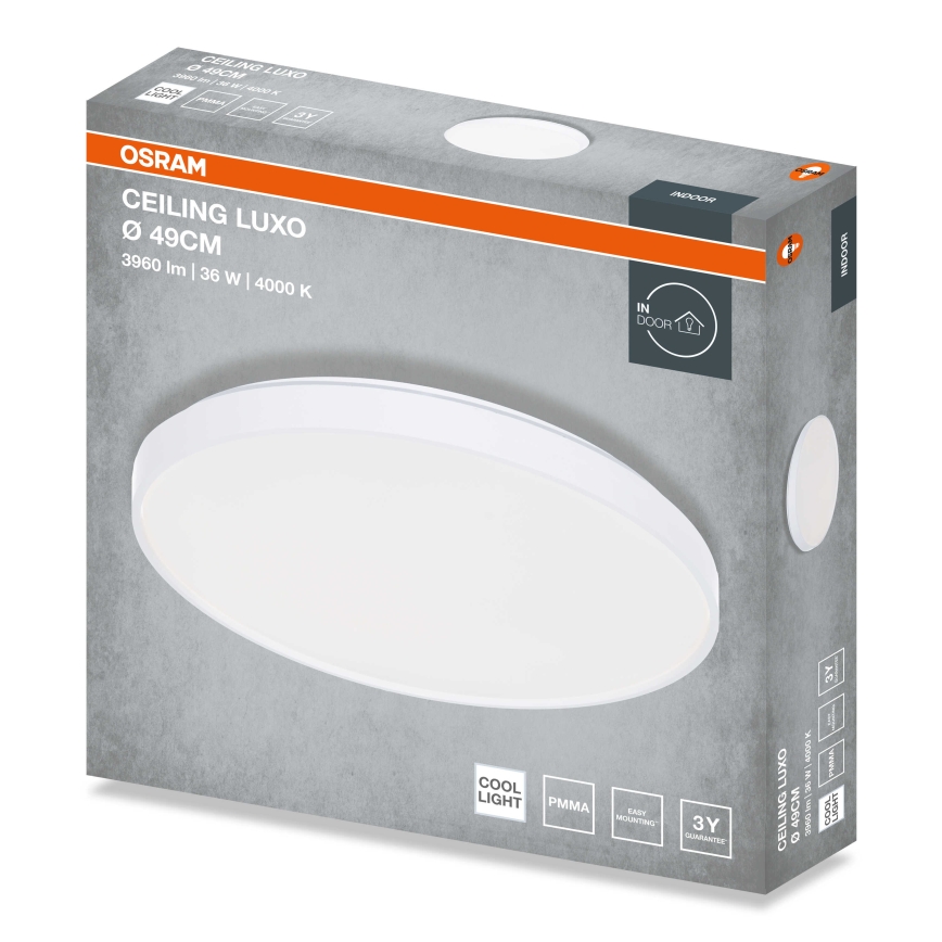 Osram - LED stropno svjetlo CEILING LUXO LED/36W/230V Ø 49 cm bijela