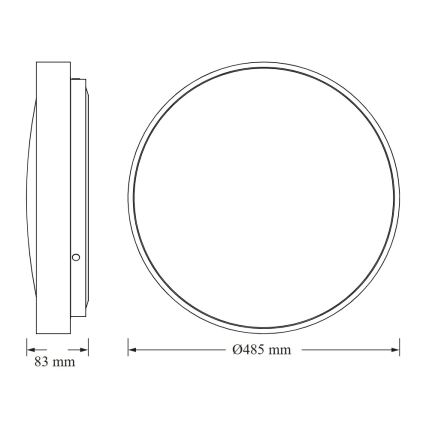 Osram - LED stropno svjetlo CEILING LUXO LED/36W/230V Ø 49 cm bijela