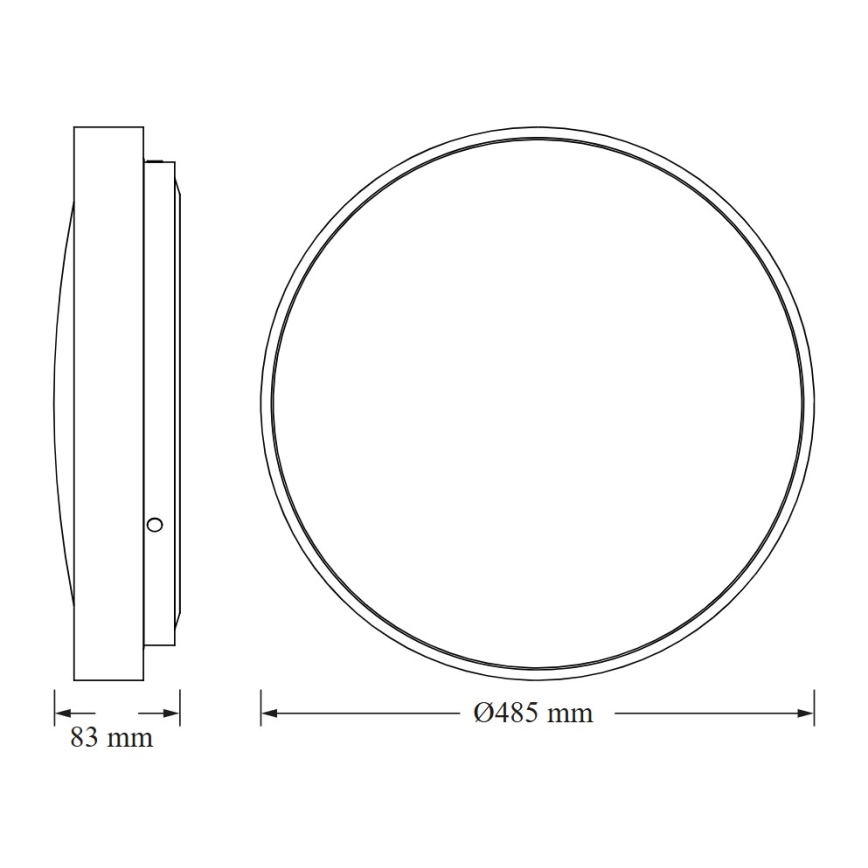 Osram - LED stropno svjetlo CEILING LUXO LED/36W/230V Ø 49 cm bijela