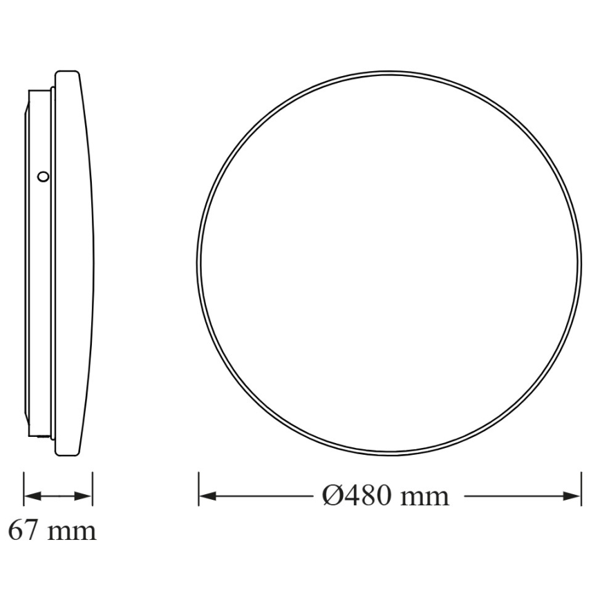 Osram - LED stropno svjetlo CEILING ROUND LED/36W/230V 6500K Ø 48 cm bijela